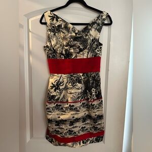 Black Halo Jackie O Mini Baroque-Sangria size 2